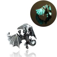 Brass Open Finger Ring Dinosaur plated for woman & luminated nickel lead & cadmium free US Ring .5 Sold By Lot