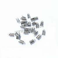 Stainless Steel Cord Tips fashion jewelry & DIY original color Sold By Lot