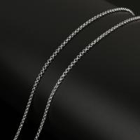 الفولاذ المقاوم للصدأ سلسلة رولو, مجوهرات الموضة & ديي, اللون الأصلي, 2.5x1mm, 30م/بكرة, تباع بواسطة بكرة