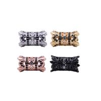 Cubic Zirconia Micro Pave Brass Beads DIY & micro pave cubic zirconia nickel lead & cadmium free Sold By Lot