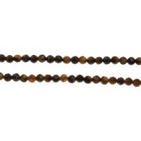 Tiger Eye pärlor, Rund, olika storlek för val & fasetterad, Hål:Ca 1mm, Såld Per Ca 14.9 inch Strand