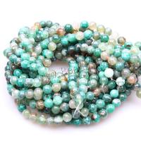 Natural Green Agate Beads Fire Agate Round polished DIY green 8mm Sold Per Approx 15.5 Inch Strand