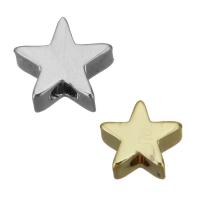 Brass Jewelry Beads Star high quality plated nickel lead & cadmium free Sold By Lot