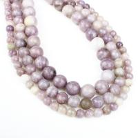Flieder Perlen Perle, rund, verschiedene Größen vorhanden, violett, Bohrung:ca. 1mm, verkauft per ca. 14.9 ZollInch Strang
