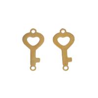 Stainless Steel Connector Key plated 1/1 loop Sold By Bag