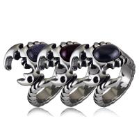 Prst prsten z nerezové oceli, Nerez, s Drahokam, á, módní šperky & různé velikosti pro výběr, více barev na výběr, 25x6mm, Prodáno By PC