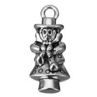 Zinc Alloy Pendants fashion jewelry & blacken silver color nickel lead & cadmium free Approx 2.5mm Sold By Lot