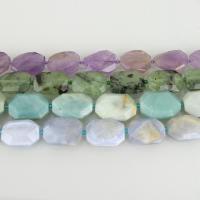 Mixed Gemstone Beads Polygon & faceted & twist 27-35x20-29x8-11mm Approx 1.5mm Approx Sold Per Approx 15.5 Inch Strand