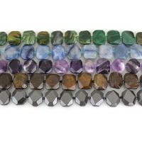Perles de pierres précieuses mixtes, pierre gemme, différents matériaux pour le choix, 14-22x23-25x7-8mm, Trou:Environ 1.5mm, Environ 17PC/brin, Vendu par Environ 15.5 pouce brin
