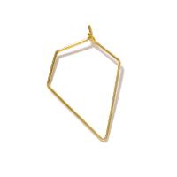 Brass Hoop Earring Components gold color plated DIY metallic color plated nickel lead & cadmium free      Sold By Lot