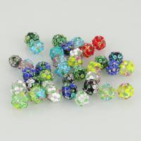 Bosselée de bijoux en perles, chalumeau, envoyé au hasard, couleurs mélangées, 12-16mm, Trou:Environ 1mm, Environ 10PC/lot, Vendu par lot