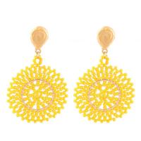 Zinc Alloy Drop Earrings Seedbead with Zinc Alloy plated fashion jewelry & for woman Sold By Pair