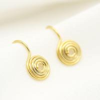Messing Clip On Earring vinden, gold plated, DIY, metallic kleur plated, 8x13.30mm, 10paren/Lot, Verkocht door Lot