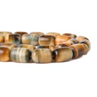 Tiger Eye Beads, Drum, poleret, du kan DIY & forskellig størrelse for valg, flere farver til valg, Solgt Per Ca. 15.3 inch Strand