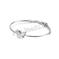 Stainless Steel Bangle Butterfly plated for woman & with rhinestone 11mm Inner Approx 60mm Sold By PC