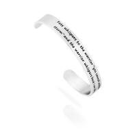 Stainless Steel Bangle 304 Stainless Steel Unisex & with letter pattern original color Inner Approx 65mm Sold By PC