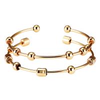 Stainless Steel Bangle 304 Stainless Steel gold color plated Unisex Inner Approx 63mm Sold By PC