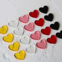 Acrylic Earring Stud Component Heart also can be used as hair accessories or cellphone DIY decoration & transparent Sold By Lot