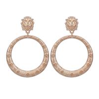 Zinc Alloy Drop Earrings for woman gold Sold By Pair