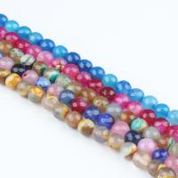 Agate perle, Ahat, Krug, više boja za izbor, 8x8x8mm, 48/Strand, Prodano By Strand