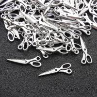 Zinc Alloy Scissors Pendants antique silver color plated DIY nickel lead & cadmium free 32mm Approx Sold By Bag