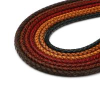 Koža kabel, Berba & možete DIY & u obliku pletenice, više boja za izbor, nikal, olovo i kadmij besplatno, 6mm, Prodano By m