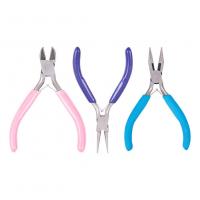 Jewelry Plier High Carbon Steel polished three pieces & DIY mixed colors Sold By Set