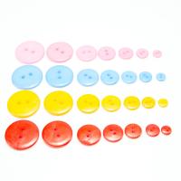 Acryl 2-hole Button, Ronde, DIY & verschillende grootte voor keus, meer kleuren voor de keuze, Verkocht door Bag