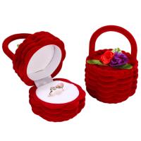 Velvet Ring Box, Velvet box, for woman, more colors for choice, 58x85mm, Sold By PC