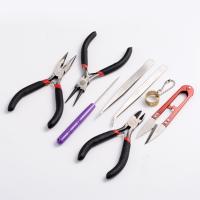 Metal Alloy Plier Set with Stainless Steel plated 8 pieces & durable 155mm 110mm 35mm Sold By Set