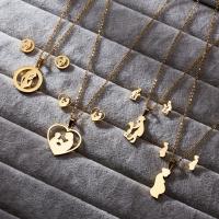 Conjuntos de jóias de aço inoxidável, joias de moda & para mulher, dourado, vendido por Defina
