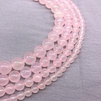 kalcedon Üveggyöngy, csiszolt, DIY & különböző méretű a választás, rózsaszín, Által értékesített Strand