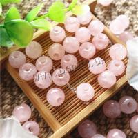 Naturlige rosenkvarts perler, Rose Quartz, Runde, poleret, du kan DIY, 10mm, Hole:Ca. 3mm, Solgt af PC