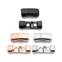 Rustfrit stål magnetlås, Stainless Steel, forgyldt, Bæredygtig & mode smykker, flere farver til valg, 10x5mm, Solgt af PC