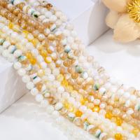 Koraliki z naturalnej słodkowodnej perły, Muszla, Koło, obyty, do wyboru różne materiały & różnej wielkości do wyboru, dostępnych więcej kolorów, około 0.39m/Strand, sprzedane przez Strand