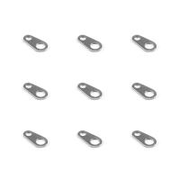 Stainless Steel Chain Tab plated DIY Sold By Bag