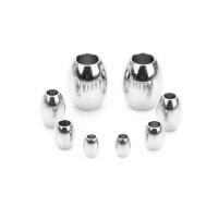 Stainless Steel Large Hole Beads plated DIY Sold By Bag