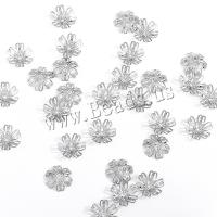 Stainless Steel Bead Cap Flower plated DIY 14mm Sold By Bag