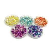 ABS Plastic Beads Round gradient color & imitation pearl 8mm Sold By Bag