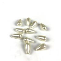 ABS-Kunststoff-Perlen, ABS Kunststoff, Tropfen, DIY & verschiedene Größen vorhanden & Nachahmung Perle, weiß, verkauft von Tasche