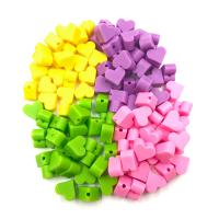 Silicone Beads FDA Silicone Heart DIY & for children 15mm Sold By PC