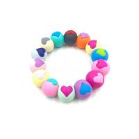 Perles de silicone, FDA Silicone, Rond, DIY & pour les enfants, plus de couleurs à choisir, 15mm, Vendu par PC