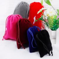 Sieraden Koord Tassen, Katoenfluweel, DIY & verschillende grootte voor keus, meer kleuren voor de keuze, 10pC's/Bag, Verkocht door Bag