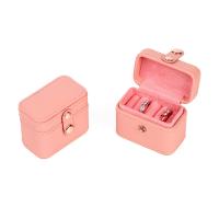 Multifunctional Jewelry Box, Velvet box, pink,  6.5x3.8x5cm, Sold By PC