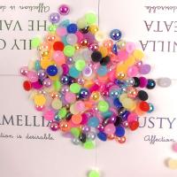Plastic Cabochons ABS Plastic Dome AB color plated DIY Sold By Bag