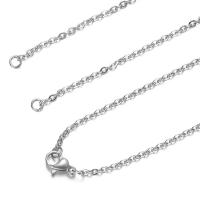 Stainless Steel Oval Chain plated & DIY 2mm Sold By Bag