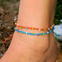 Wax Cord Anklet fashion jewelry Sold By Set