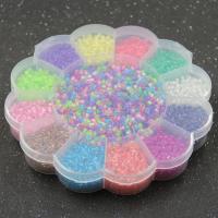 Børn DIY snor perler sæt, Glas, du kan DIY, flere farver til valg, 180x18mm, Solgt af Box