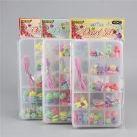 Crianças DIY Cadeia Beads setembro, acrilico, para crianças, Cor aleatória, 165x95mm, vendido por box