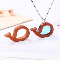 DIY Epoxy Mold Set Wood Fish for Pendants plated Sold By PC